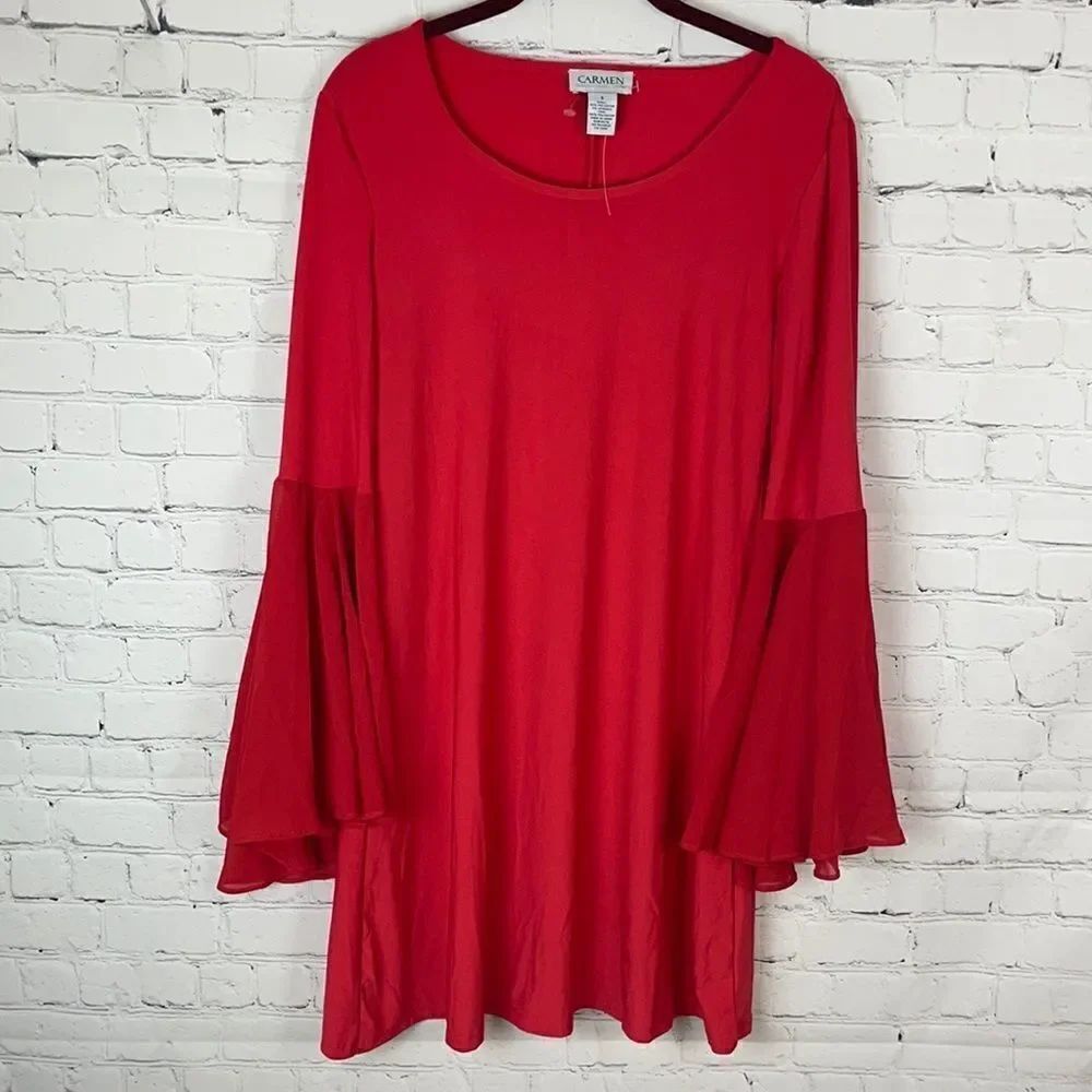 Carmen Marc Valvo Red Dress NWOT